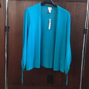Chico’s ruched sleeve cardigan